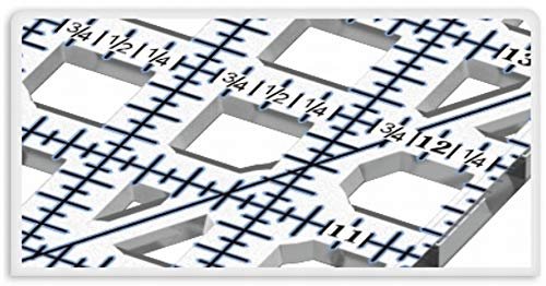 TrueCut, Ruler, for Precise Straight Cuts, Features Built-in Holes