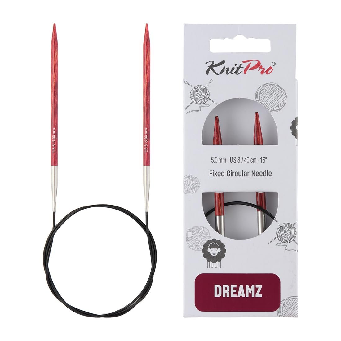 KnitPro Dreamz Fixed Circular Needles 16" (40cm)