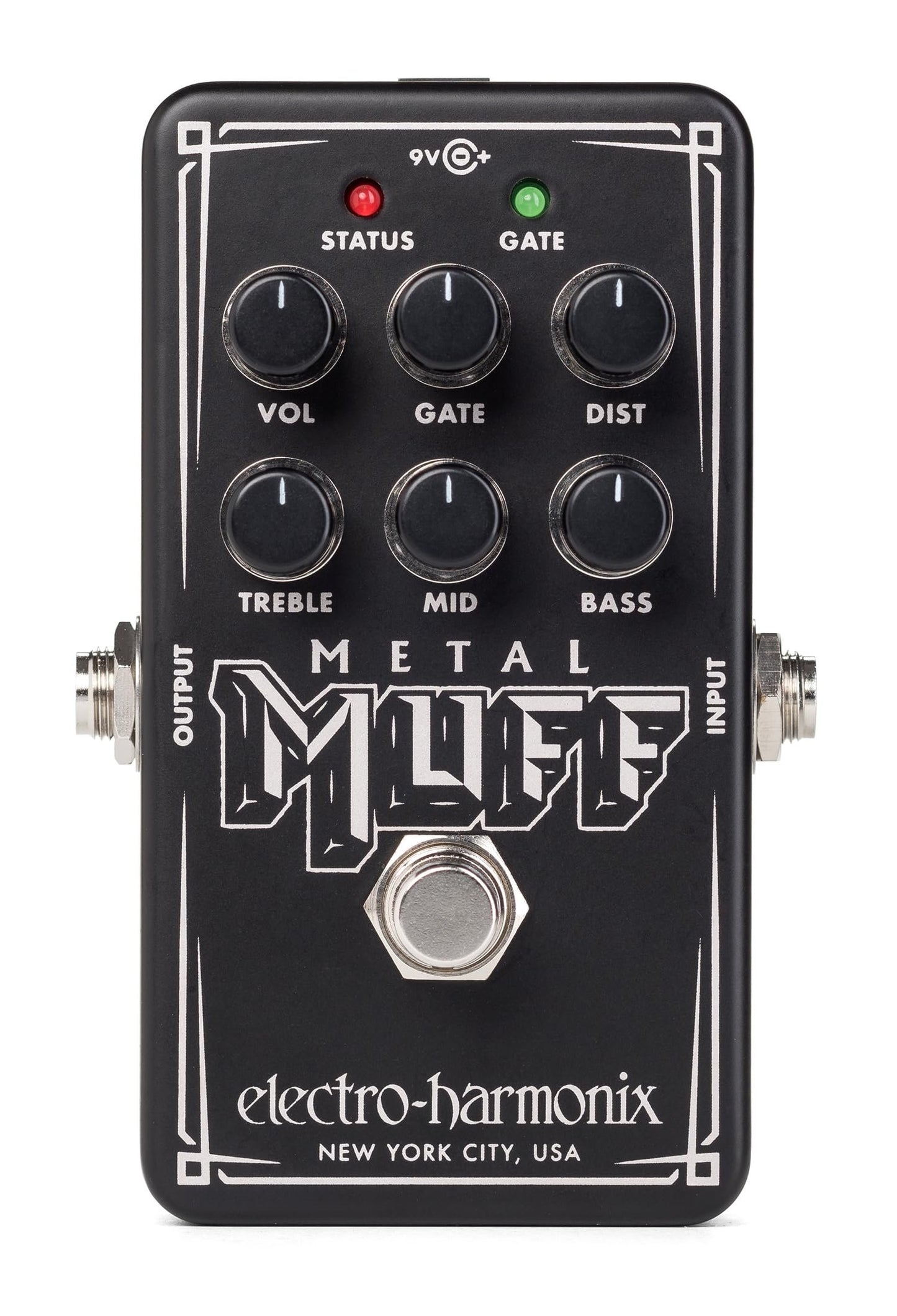 Electro-Harmonix Nano Metal Muff, Black, NANO METAL MUFF - Electric Guitar Distortion with Noise Gate Pedal