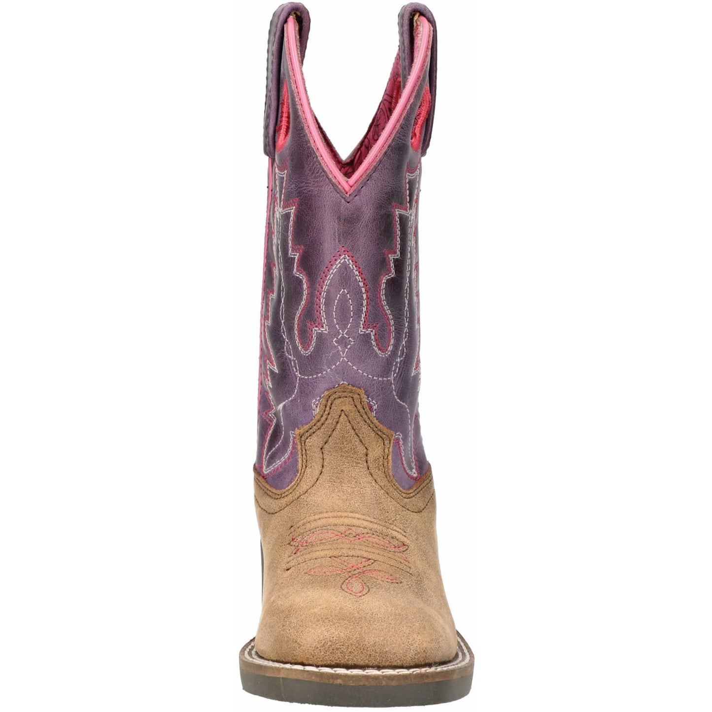 Smoky Mountain Women's Mesa Square Toe Pull On Brown Oil Distressed/Navy Crackle Boots