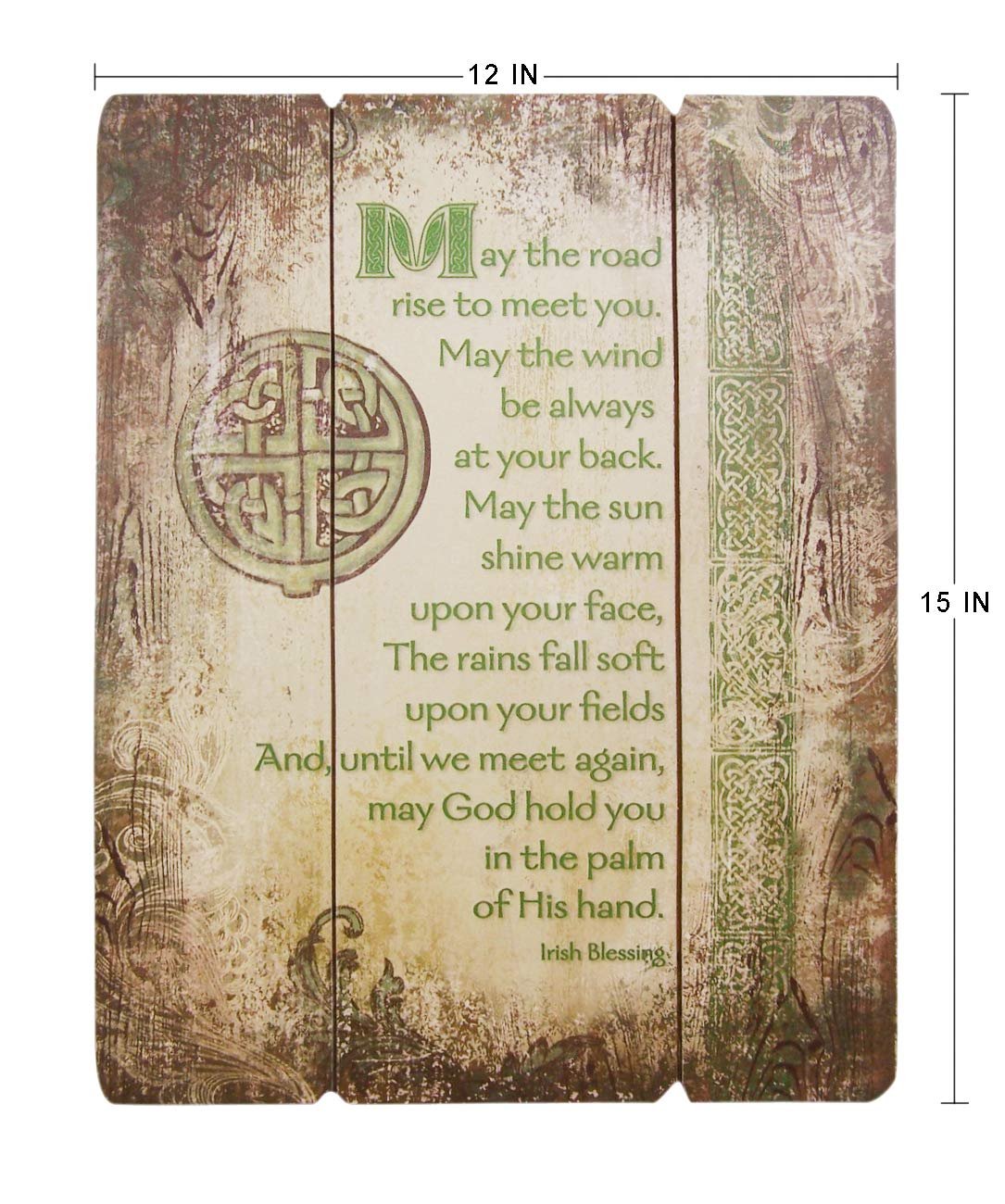 Autom Irish Blessing Wood Pallet Sign Wall Plaque, 15 Inch