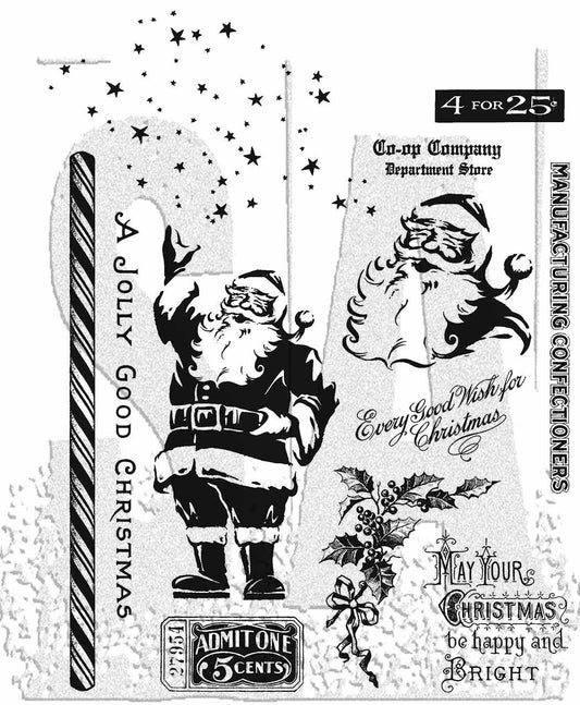 Stampers Anonymous - Tim Holtz - Jolly Holiday Stamps - CMS474