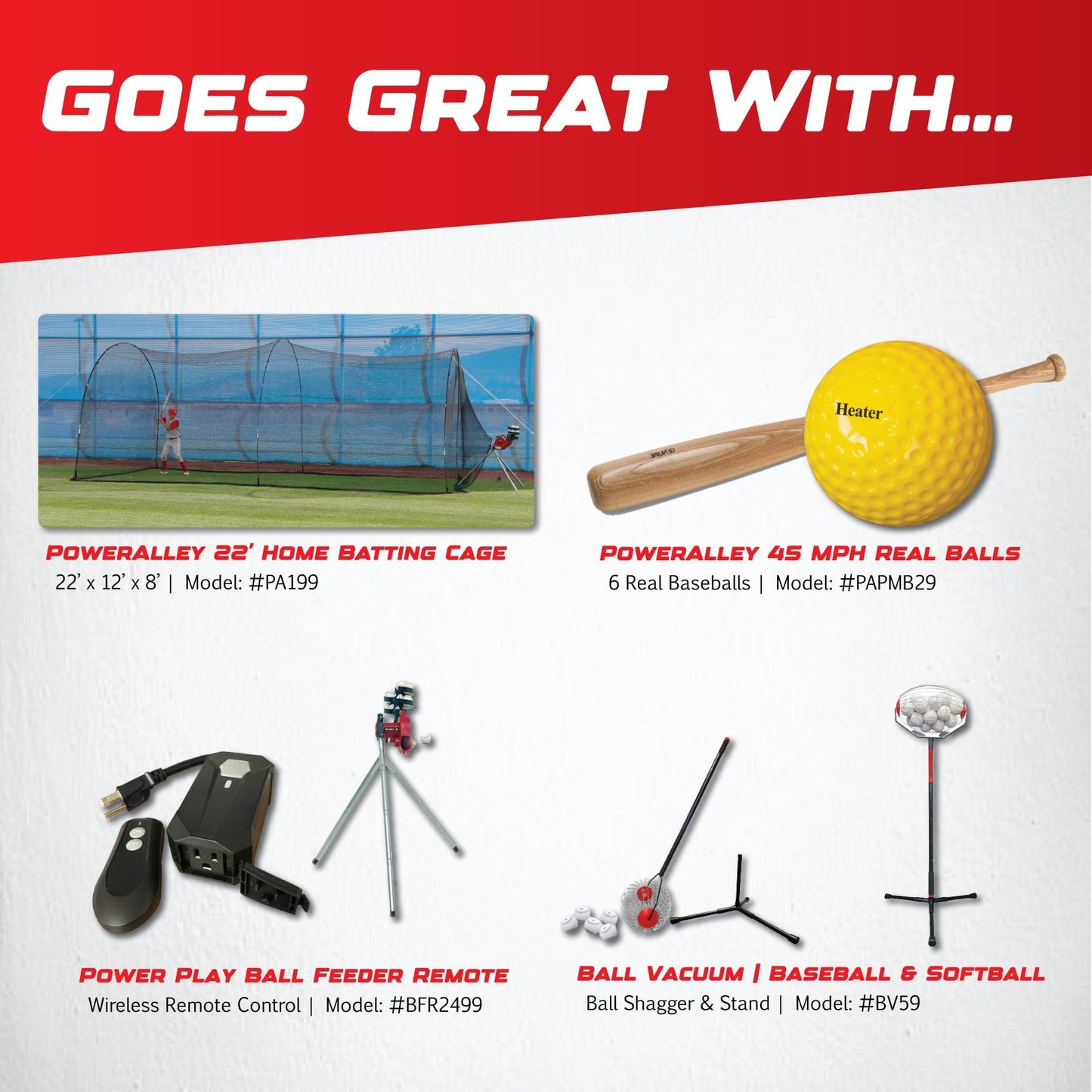 Heater Sports Junior Baseball Pitching Machine, Portable, and Adjustable with Variable Speed and Angle, Perfect for Kids' Batting Practice, Skill Development, and Backyard Training