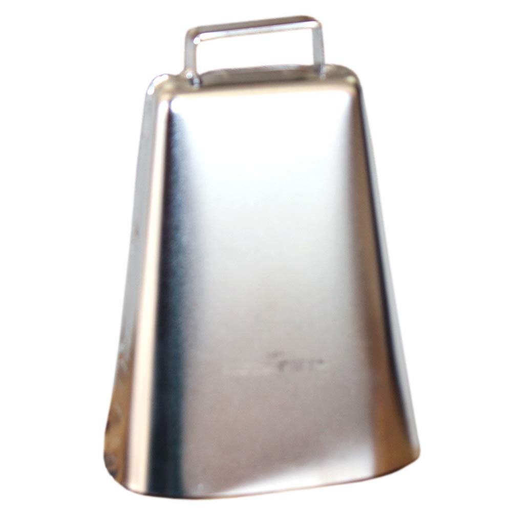 HILASON 5" Pro Rodeo Junior Cow Bull Riding Kentucky Rope Bell Nickel Plated