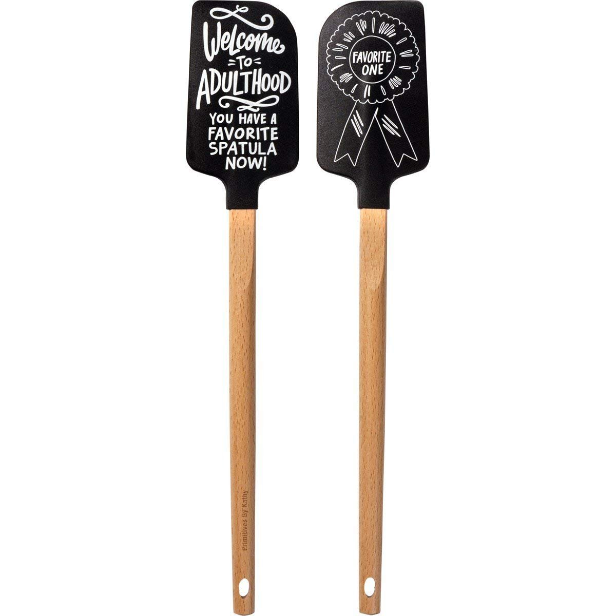 Primitives by Kathy Adulthood Silicone Spatula With A Wooden Handle