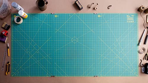 OLFA Connecting Grid Rotary Cutting Mat Set - Self Healing Double Sided Cutting Mat with Grid for Fabric & Sewing, Designed for Use with Rotary Cutters