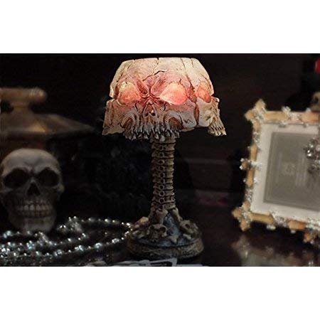 Pacific Giftware Ossuary Skull LED Mini Night Lamp Color Changing Desktop Halloween Decor