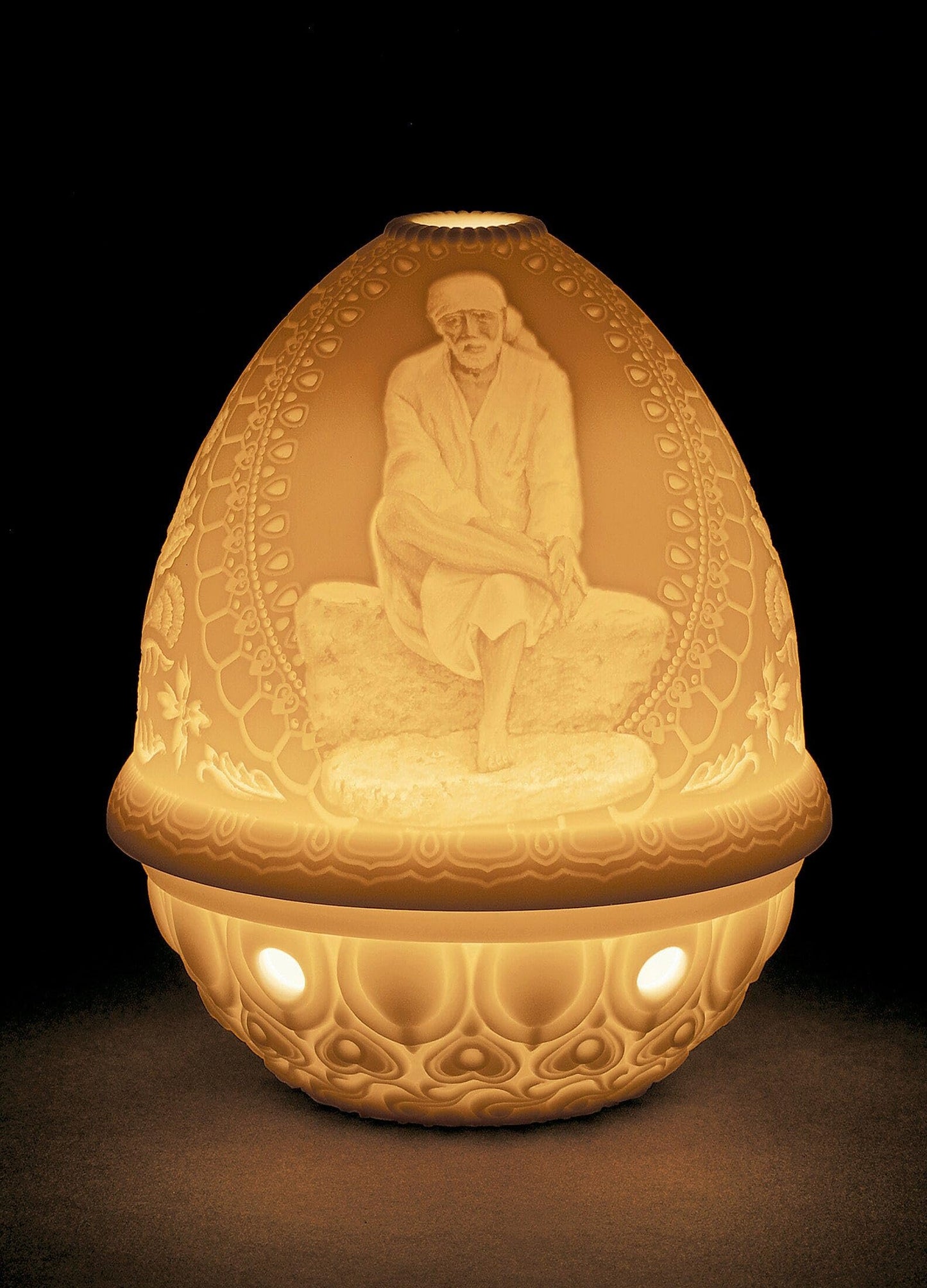 LLADRÓ Sai Baba Lithophane. Porcelain Litophane.
