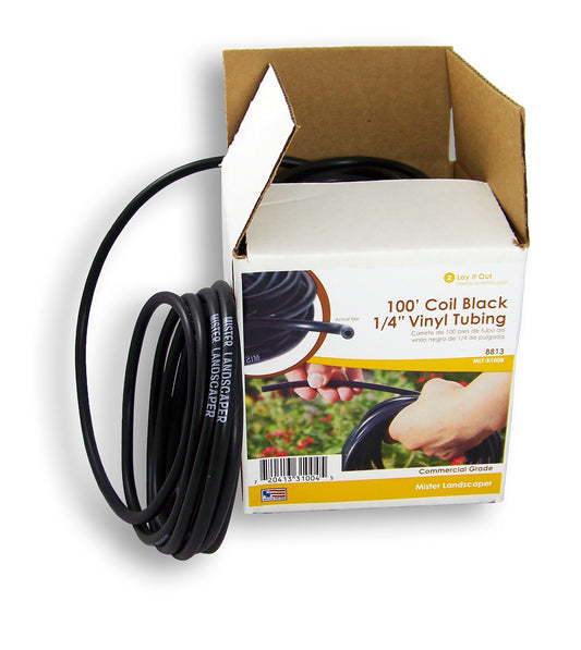 Mister Landscaper 100-ft Coil 1/4-in Black Vinyl Tubing