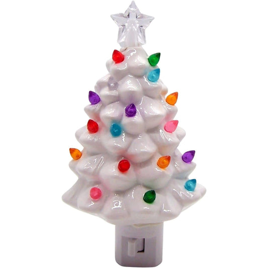 Roman 6.5" H Vintage White Tree Night