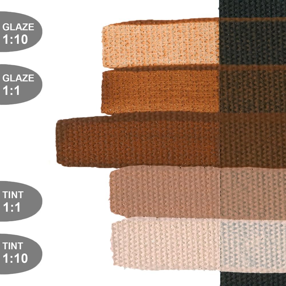 SoFlat Matte Acrylics by GOLDEN, Burnt Sienna, 4 fl. oz. Jar, Professional Acrylic Paint, Semi-Opaque