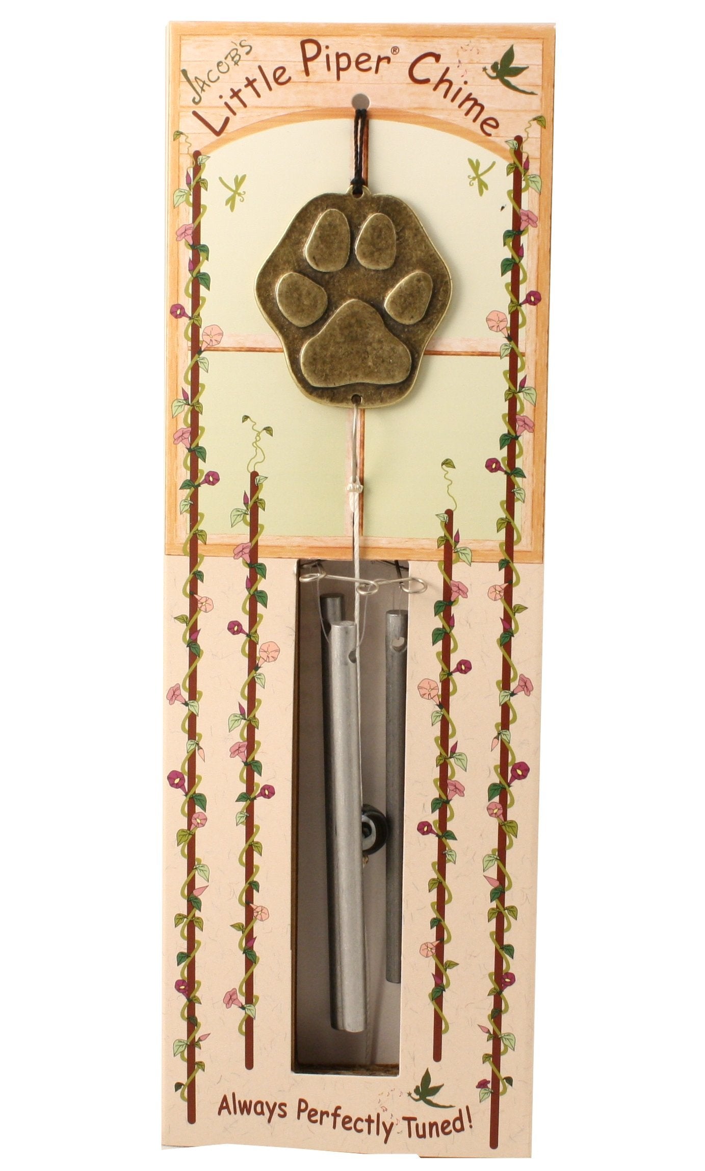 Paw Print Little Piper Wind Chime - Made in USA