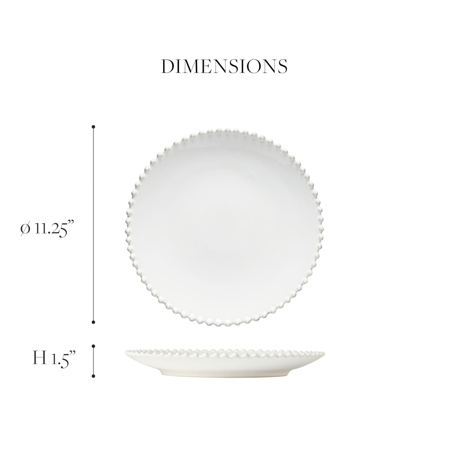 Costa Nova Ceramic Stoneware 11" Dinner Plate - Collection & Color Options | Microwave & Dishwasher Safe Dinnerware | Food Safe Glazing | Restaurant Quality Tableware