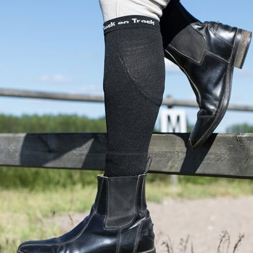 Back on Track Physio Nikki Socks - Unisex Adult 4-Way Stretch Knee High Support Compression Socks, Regular/Wide Calf
