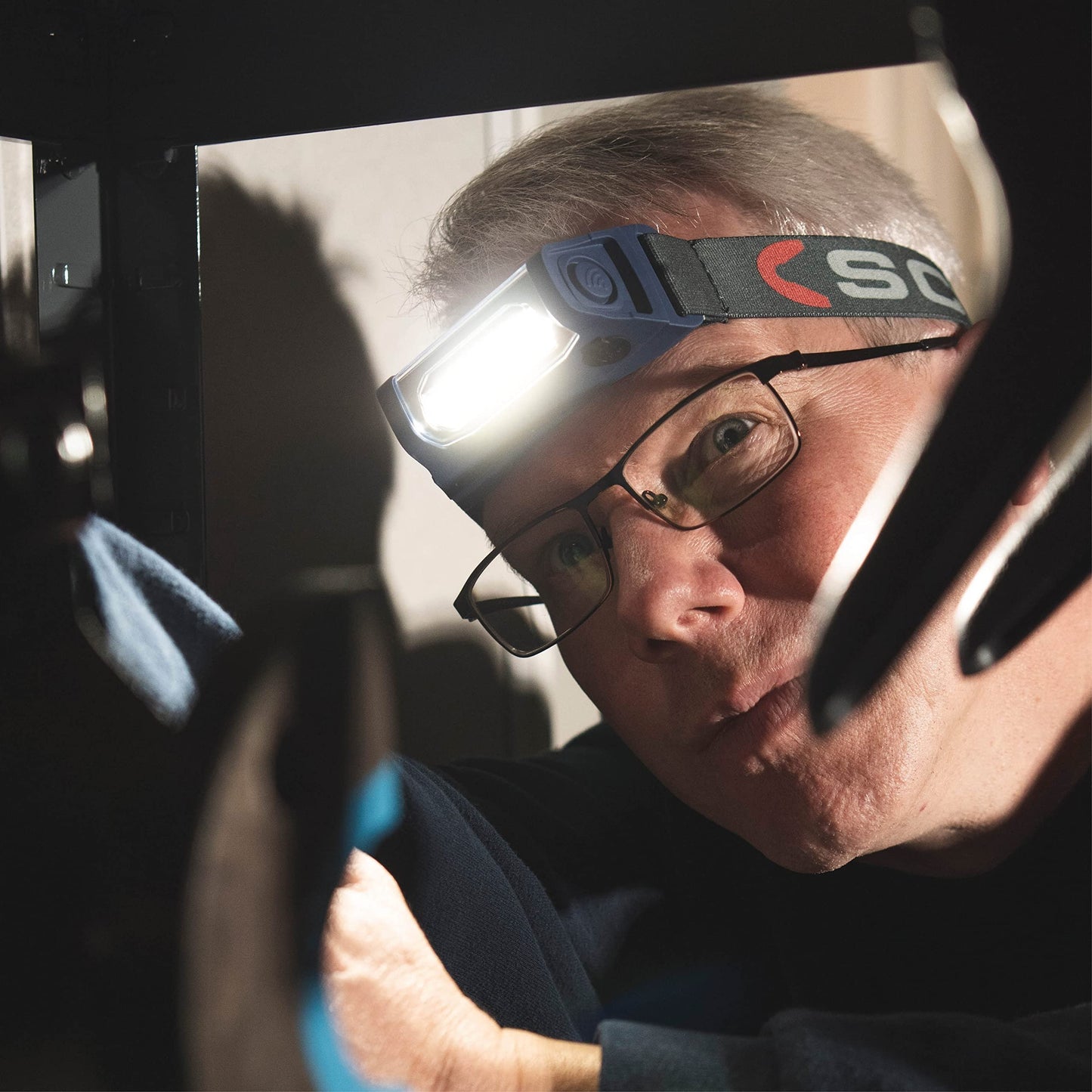 Scangrip I-View, Rechargeable COB LED headlamp, Panoramic Beam, Touchless on/Off Sensor