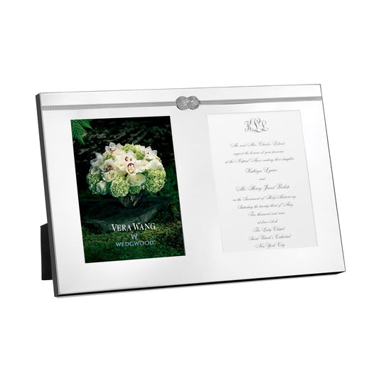 Wedgwood Vera Wang Infinity 5"x7" Double Invitation Frame