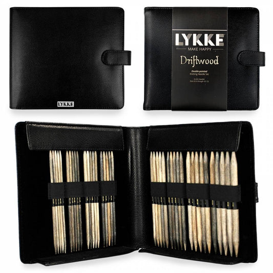 Lykke Double Pointed Needles Gift Sets (Large US 6-13 Set in Faux Leather Pouch)
