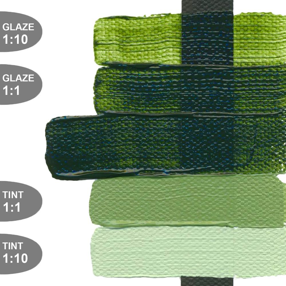Heavy Body Acrylics by GOLDEN, Sap Green Hue, 2 fl. oz. Tube, Professional Acrylic Paint, Semi-Transparent