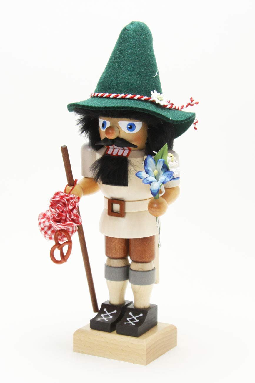 German Christmas Nutcracker Bavarian Hiker - 28,5cm / 11 inch - Christian Ulbricht