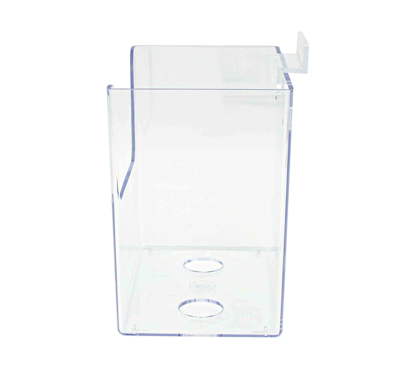 Marketing Holders 4 Pack Slatwall Hanging Brochure Holder for Bifolds or Booklets Slot Wall Display Caddy for 5.5" Info Sheets or Pamphlets for Restaurants Convenience Stores and Offices