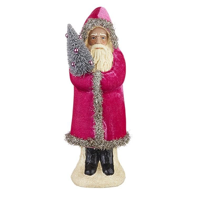 RAZ Imports 2022 Collected Christmas 12" Red Velvet Santa