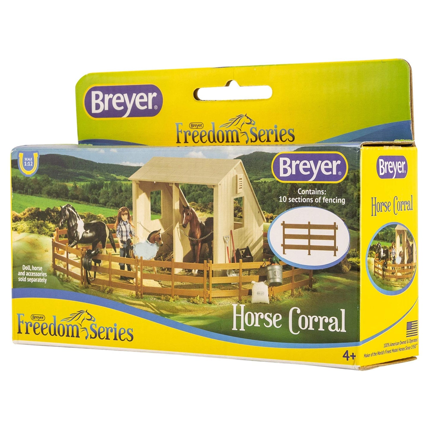Breyer Freedom Series (Classics) Horse Corral Fencing Accessories Set | 10Piece Accessory Set | 1: 12 Scale (Classics) | Model #61064