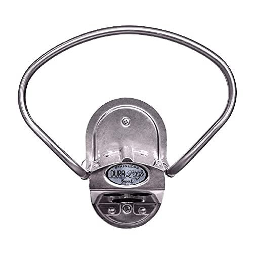 ACCU Stainless Steel Saddle Hose Holder - Garden Hose Holder for Walls, Garages, & Utility Rooms