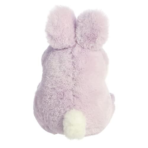 Aurora® Round Rolly Pet™ Bunny Lavender™ Stuffed Animal - Adorable Companions - On-The-Go Fun - Lavender 5 Inches