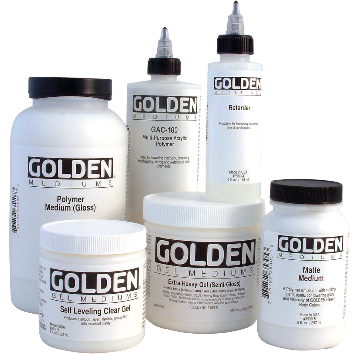 Golden Acrylic Polymer GAC-400 Stiffens Textiles/Fibers - 128 oz Jug