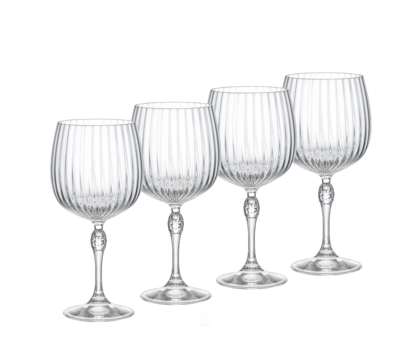 Bormioli Rocco America '20s 4.75 oz. Nick & Nora Martini Glasses, Clear, Set of 4
