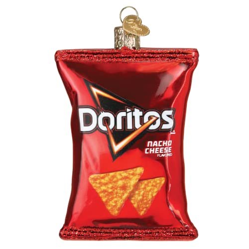 Old World Christmas Doritos Nacho Cheese Chips Glass Blown Ornament for Christmas Tree