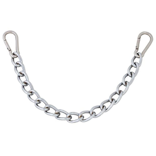 HILASON 9-1/2" Western Easy Clip Curb Bit Chain Heavy Duty Chrome Steel W/snap | Curb Chain | Horse Chin Chain | Curb Chain for Horse Bits | Steel Chain Heavy Duty for Horses
