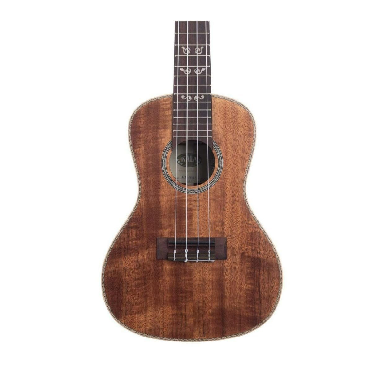 Kala Brand Music Co. All Solid Acacia, 4-String Ukulele, Natural, Concert (KA-SA-C)