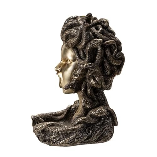 Pacific Giftware Medusa Backflow Burner, Greek Mythology Famous Monster Medusa, Waterfall Incense Burner