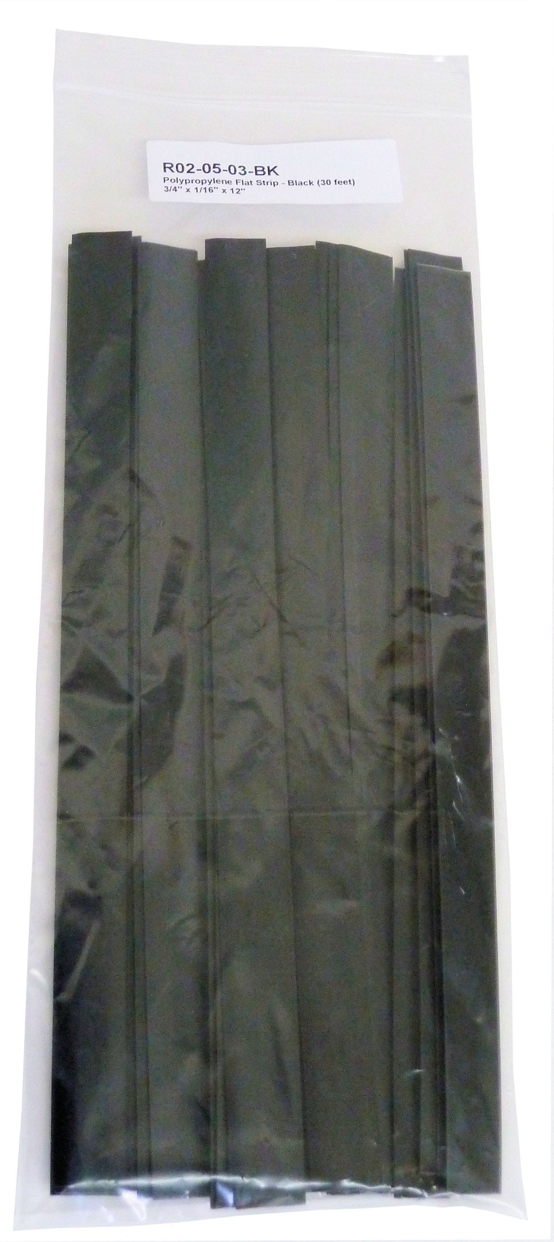 Polypropylene (PP) Plastic Welding Rod, 5/8 in. x 1/16 in. Ribbon, 30 ft, Black