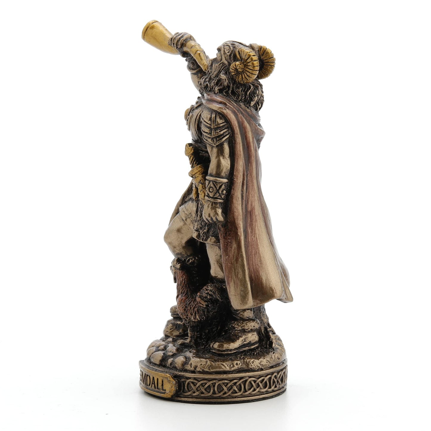 Veronese Design Heimdall The Norse Guardian of The Bifrost Hand Painted Bronze Finish Miniature Figurine