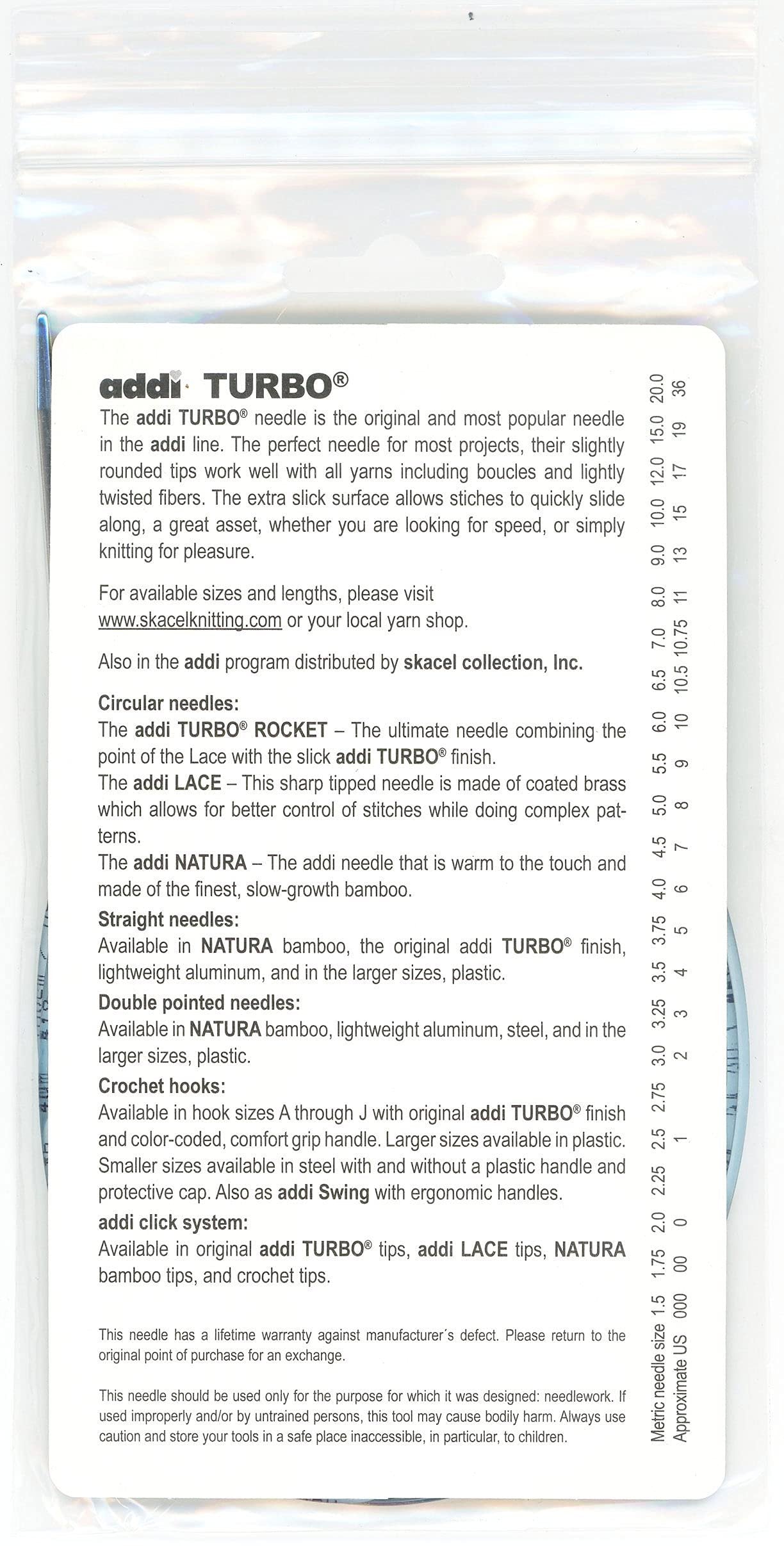 addiClassic Fixed Circular Knitting Needles 30cm (12in)