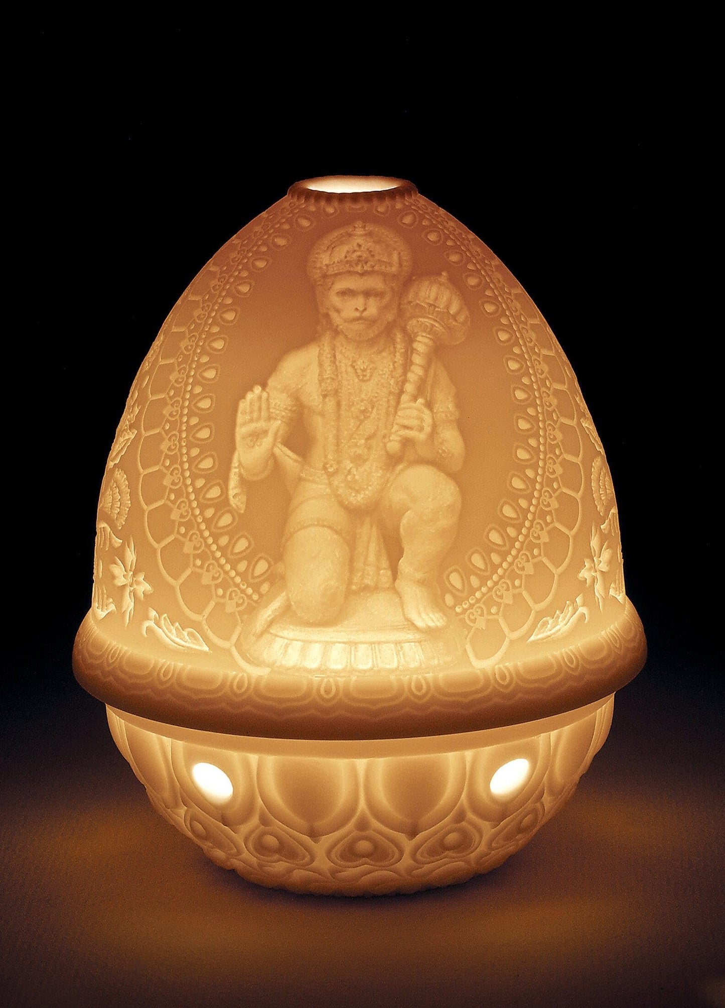 LLADRÓ Hanuman Lithophane. Porcelain Litophane.