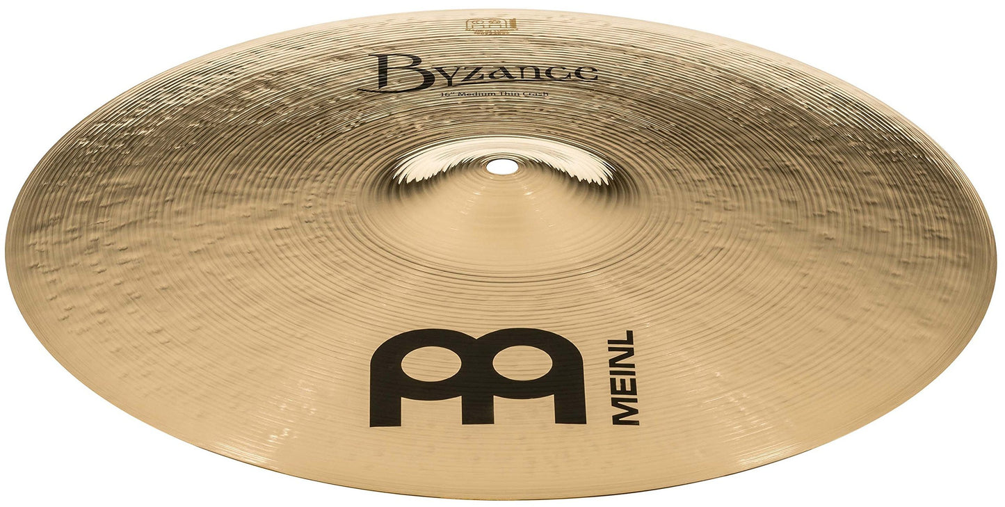 Meinl Cymbals B16MTC-B Byzance 16-Inch Brilliant Medium Thin Crash Cymbal (VIDEO)