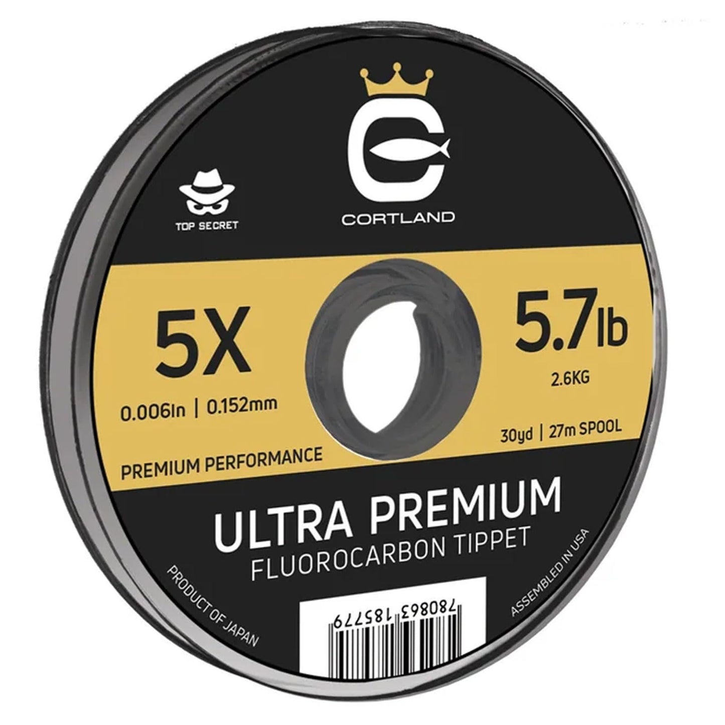 CORTLAND Ultra Premium Fluorocarbon Durable Flexible Abrasion-Resistant Trout Tippet with Plasma Finish for Freshwater | Nymphing/Dry Fly Fishing/Streamer Fishing
