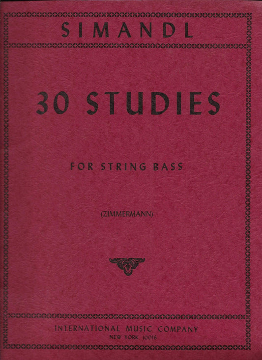 30 studies for string bass