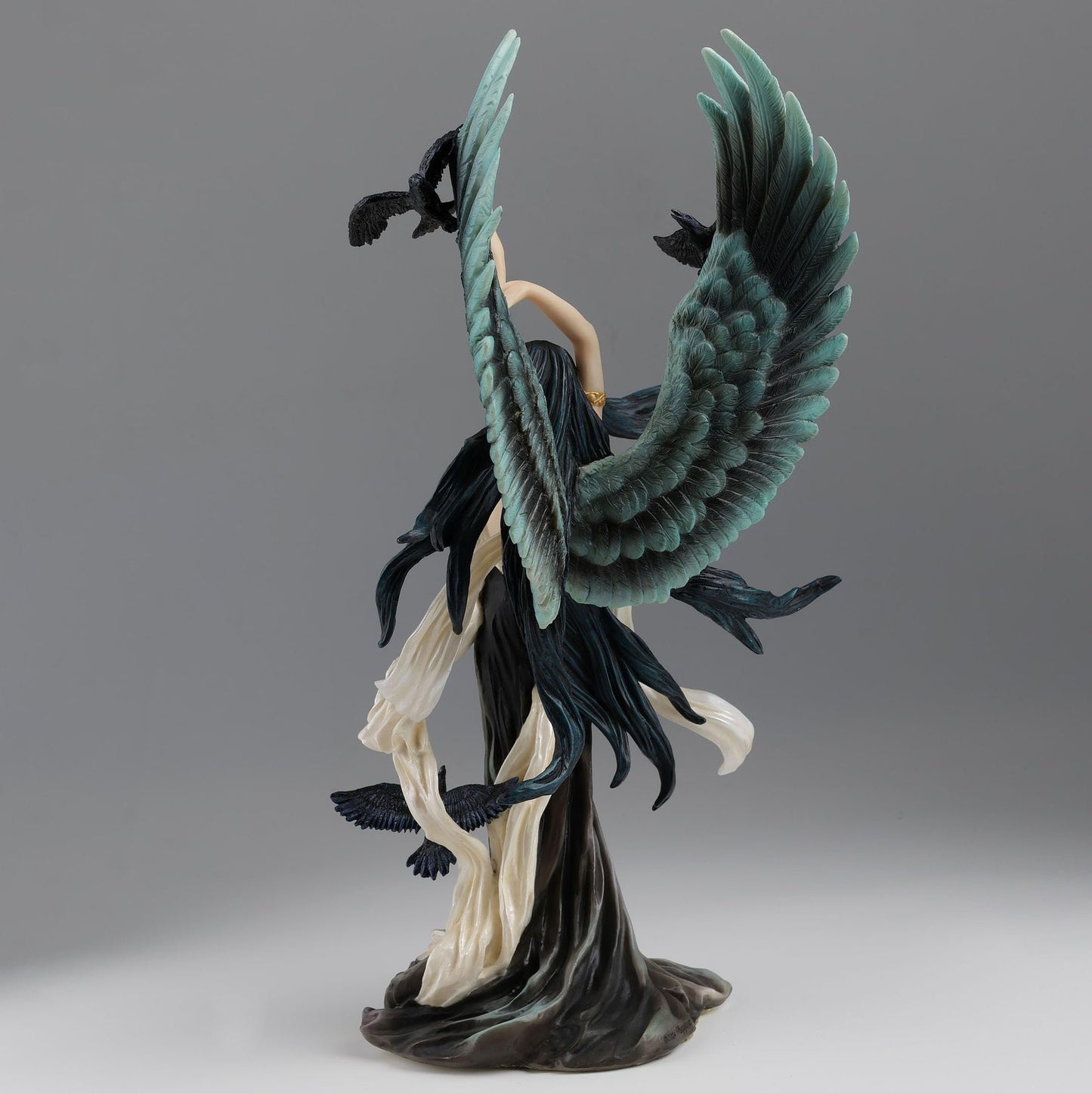 Veronese Design 12 5/8 Inch Faery of Ravens by Nene Thomas Resin Figurine Hand Painted Home Decoration