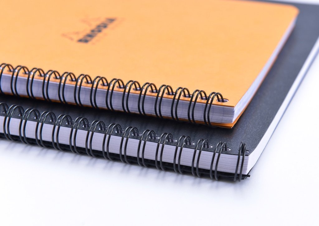 Rhodia Meeting Books 6 X 8 Inches, Pack of 3, Black, White and Orange
