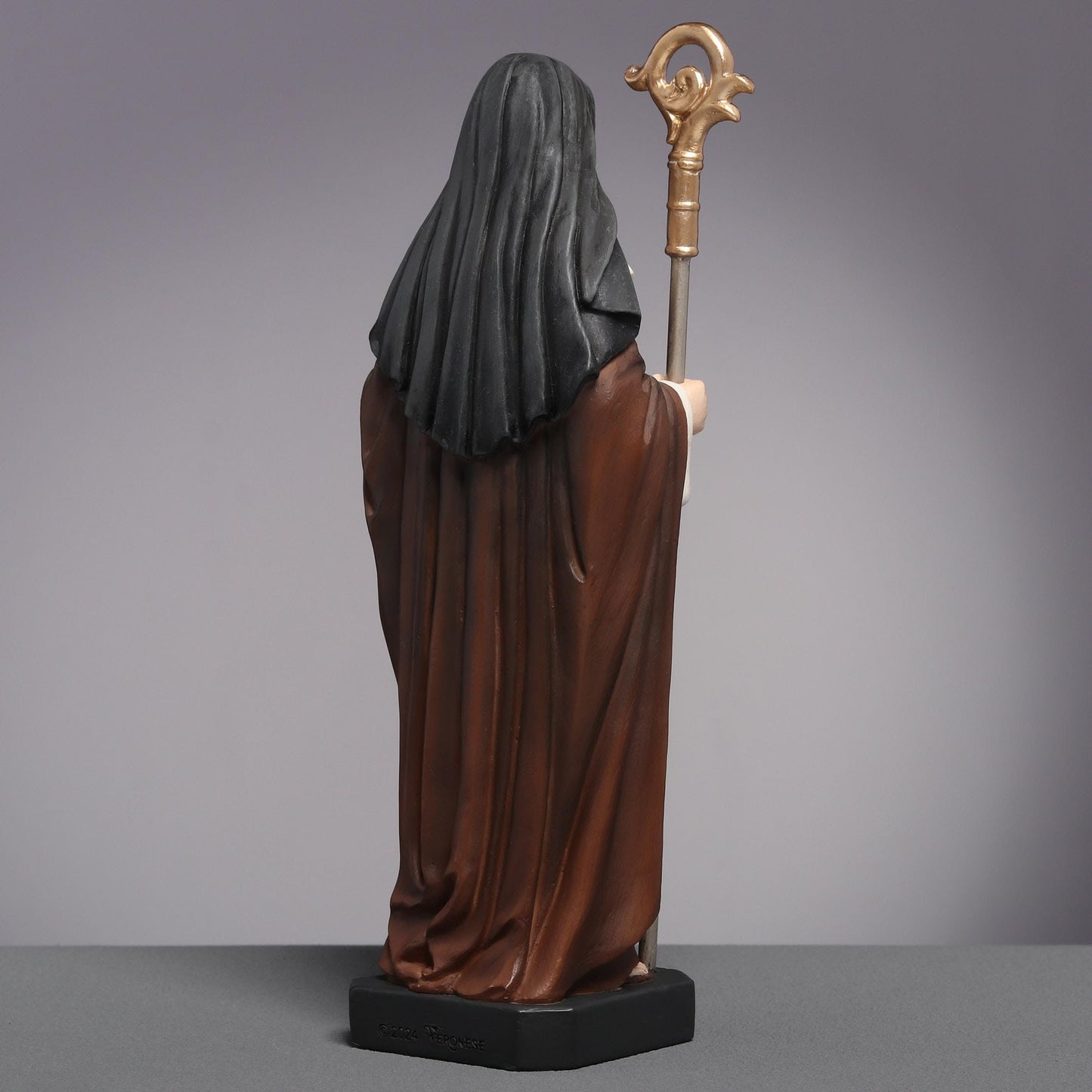 Veronese Design 6 1/2 Inch Saint Brigid of Kildare Polyresin Hand Painted Religious Collectible Figurine Statue