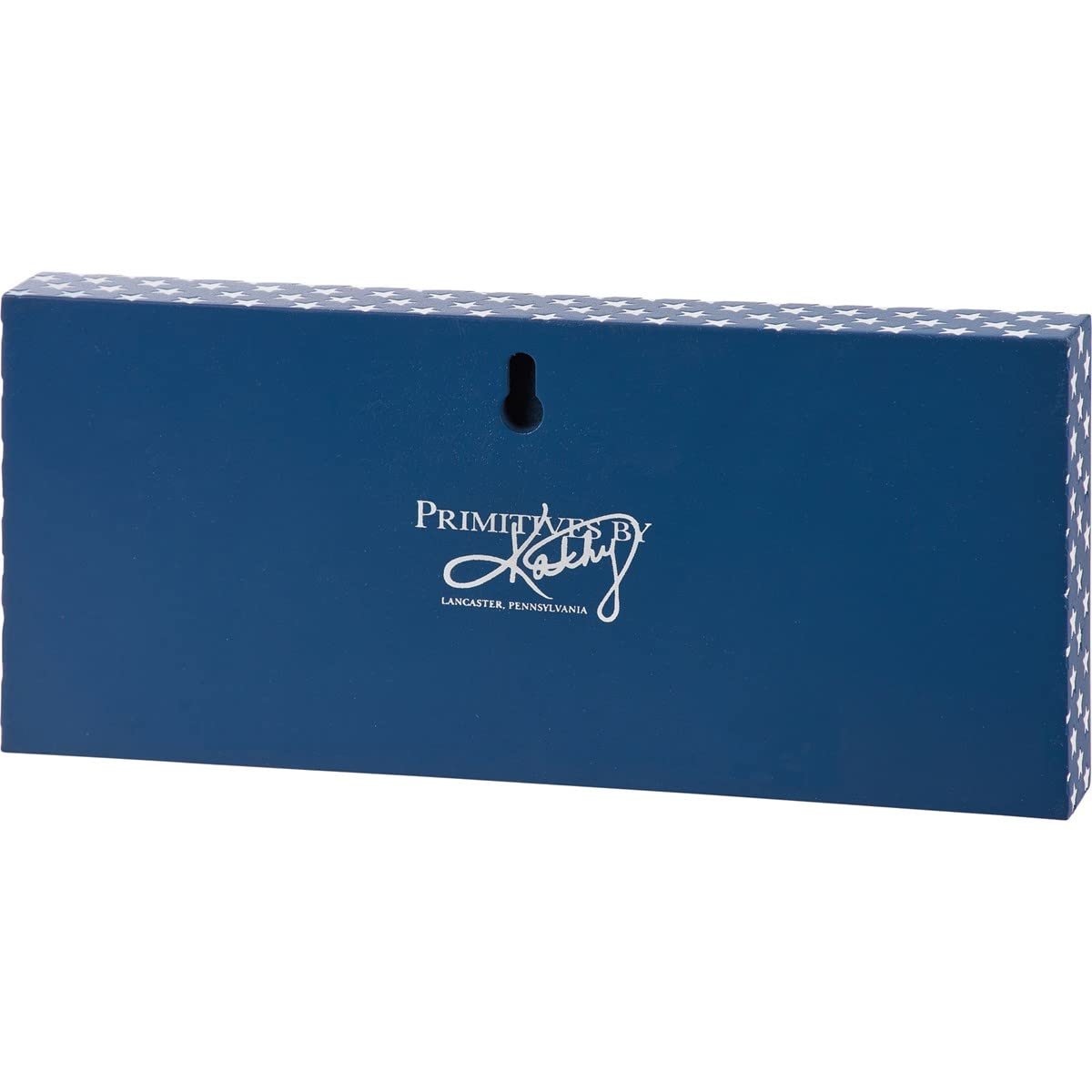 Rustic wooden block sign displaying "Veteran Proudly Served With Honor" sentiment in patriotic blue color. Sides feature debossed white star designs on blue for added texture.