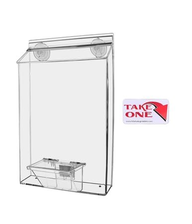 Marketing Holders Outdoor Magazine Holder for Booklets or Flyers Card Pocket Wall Mount