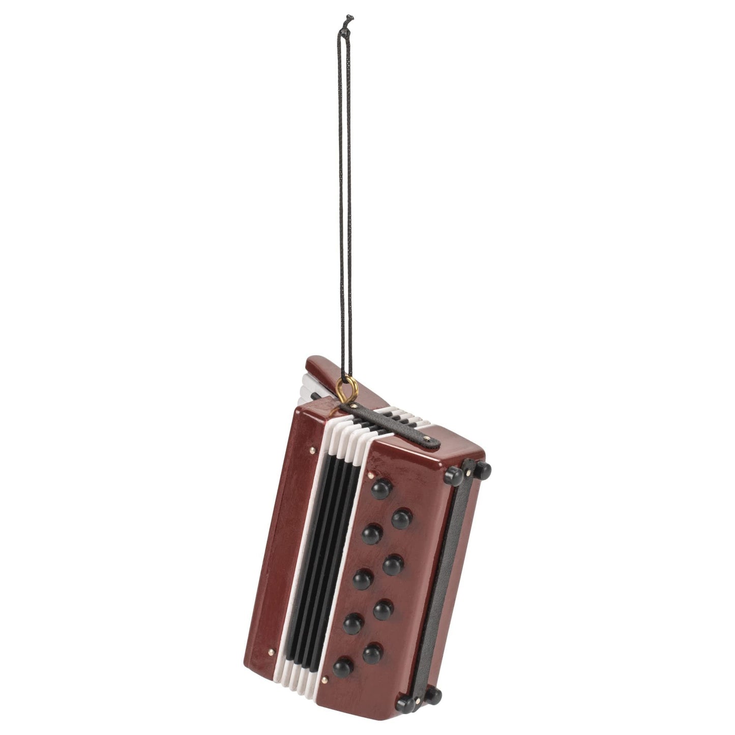Broadway Gifts 2.8" Burgundy Wood Accordion Ornament Decoration