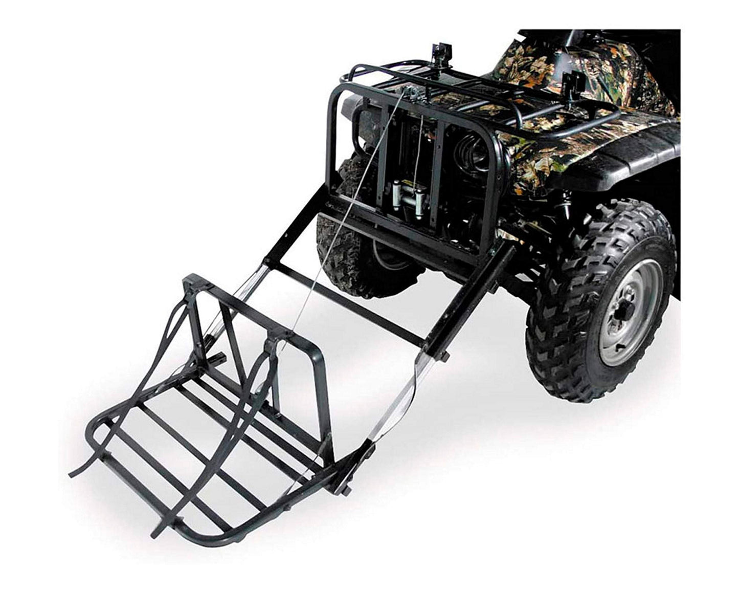 Great Day Custom Cart Front Power Loader 350 lbs Capacity - Aluminium Finish, PL250, Black