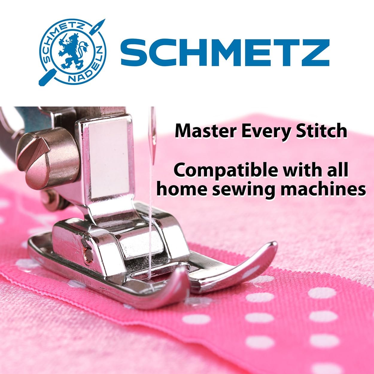 SCHMETZ Universal Sewing Machine Needles - Heavy Duty Multi Purpose Sewing Kit Supplies, Size 80/12