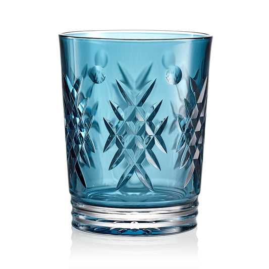 Waterford Winter Wonders Double Old Fashioned Holly, 13.5oz, Blue
